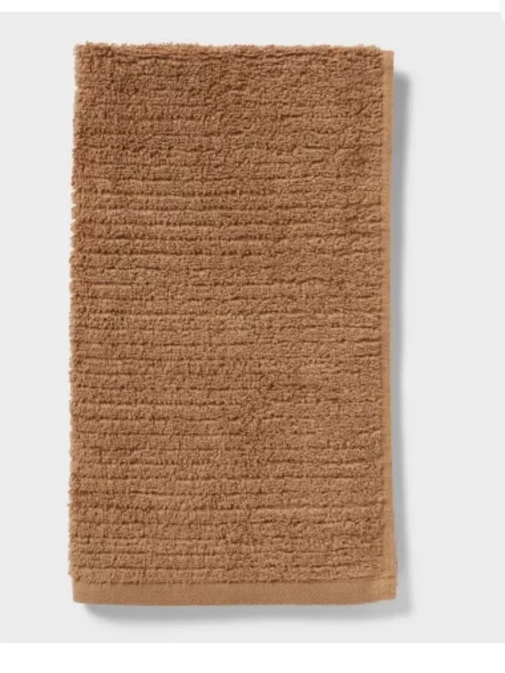Threshold Dapper Brown Ribbed Hand Towels & Washcloths 4-Piece Set